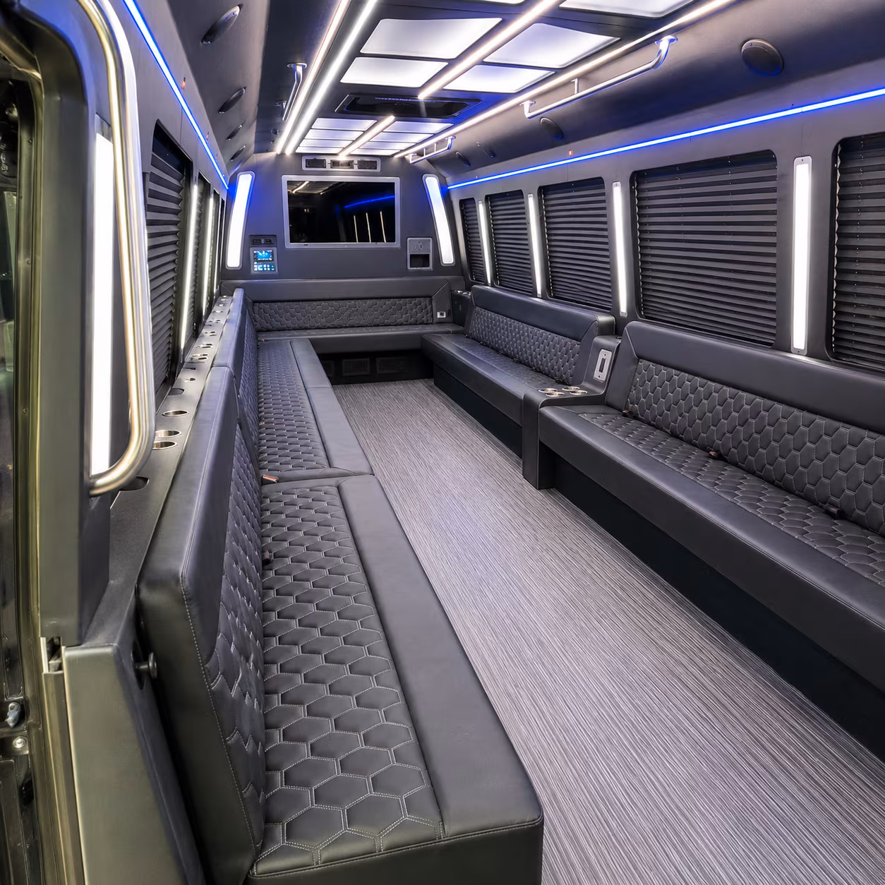 lafayette 40 passenger party bus interior